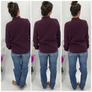 $80 Treasure & Bond Mock Turtleneck Maroon XXS NWT